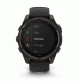 fēnix 8 – 47 mm, Solar, Sapphire Sapphire, Carbon grey DLC titanium with Black/pebble grey silicone band- 010-02906-11 - Garmin